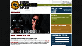 What Songwritingcompetition.com website looked like in 2022 (2 years ago)