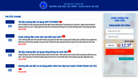 What Sinhvien.fbu.edu.vn website looked like in 2022 (2 years ago)