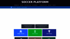 What Soccerplatform.me website looked like in 2022 (3 years ago)