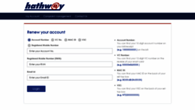 What Selfcare.hathway.com website looked like in 2022 (2 years ago)