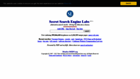 What Secretsearchenginelabs.com website looked like in 2022 (2 years ago)
