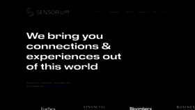 What Sensoriumxr.com website looked like in 2022 (2 years ago)