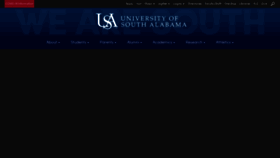 What Southalabama.edu website looked like in 2022 (2 years ago)