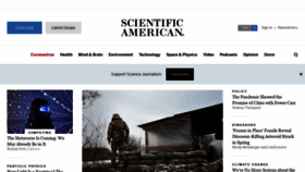 What Scientificamerican.com website looked like in 2022 (2 years ago)