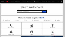 What Search.ch website looked like in 2022 (2 years ago)