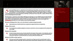 What Sorenkierkegaard.org website looked like in 2022 (2 years ago)