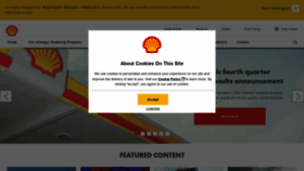 What Shell.com website looked like in 2022 (2 years ago)
