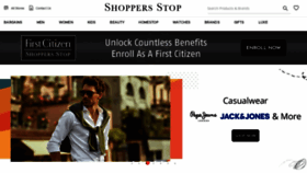 What Shoppersstop.com website looked like in 2022 (2 years ago)