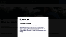 What Skat.dk website looked like in 2022 (2 years ago)