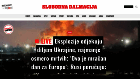What Slobodnadalmacija.hr website looked like in 2022 (3 years ago)
