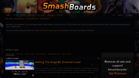 What Smashboards.com website looked like in 2022 (2 years ago)