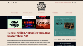 What Spoongraphics.co.uk website looked like in 2022 (2 years ago)