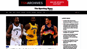 What Sportingnews.com website looked like in 2022 (2 years ago)