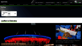 What Sporza.be website looked like in 2022 (2 years ago)