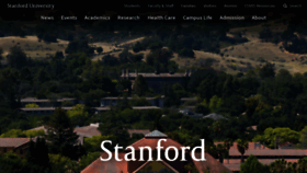 What Stanford.edu website looked like in 2022 (2 years ago)