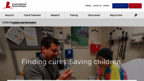 What Stjude.org website looked like in 2022 (3 years ago)