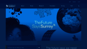 What Surrey.ac.uk website looked like in 2022 (2 years ago)