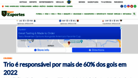 What Superesportes.com.br website looked like in 2022 (2 years ago)
