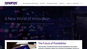 What Synopsys.com website looked like in 2022 (2 years ago)