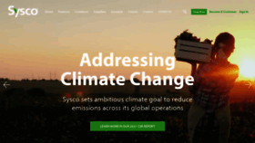 What Sysco.com website looked like in 2022 (3 years ago)