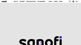 What Sanofi.com website looked like in 2022 (2 years ago)