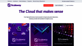 What Scaleway.com website looked like in 2022 (2 years ago)