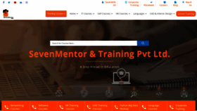 What Sevenmentor.com website looked like in 2022 (2 years ago)