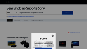 What Sony.com.br website looked like in 2022 (2 years ago)