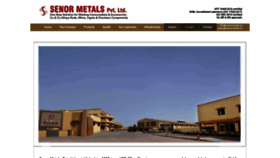 What Senormetals.in website looked like in 2022 (2 years ago)