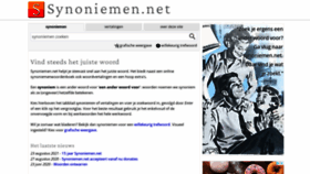 What Synoniemen.net website looked like in 2022 (2 years ago)