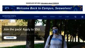 What Sonoma.edu website looked like in 2022 (2 years ago)
