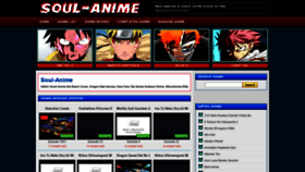 What Soul-anime.us website looked like in 2022 (3 years ago)