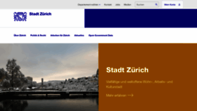 What Stadt-zuerich.ch website looked like in 2022 (2 years ago)
