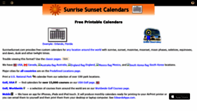 What Sunrisesunset.com website looked like in 2022 (2 years ago)