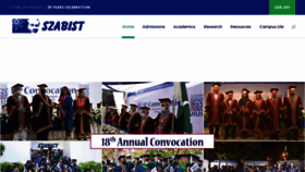 What Szabist.edu.pk website looked like in 2022 (2 years ago)