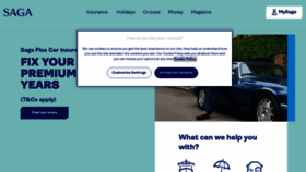 What Saga.co.uk website looked like in 2022 (2 years ago)