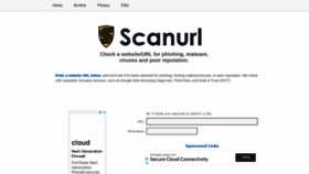 What Scanurl.net website looked like in 2022 (2 years ago)