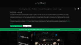 What Softube.com website looked like in 2022 (2 years ago)
