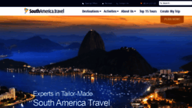 What Southamerica.travel website looked like in 2022 (2 years ago)