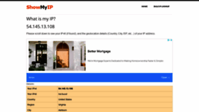 What Showmyip.com website looked like in 2022 (2 years ago)