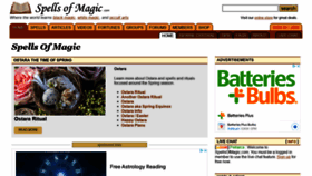 What Spellsofmagic.com website looked like in 2022 (2 years ago)