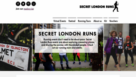 What Secretlondonruns.com website looked like in 2022 (2 years ago)
