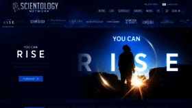 What Scientology.tv website looked like in 2022 (2 years ago)