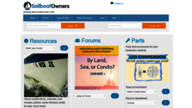 What Sailboatowners.com website looked like in 2022 (2 years ago)