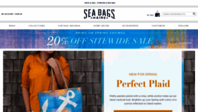 What Seabags.com website looked like in 2022 (2 years ago)