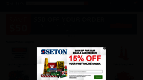 What Seton.com website looked like in 2022 (2 years ago)