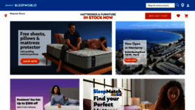 What Sleepworld.com website looked like in 2022 (2 years ago)