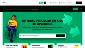 What Studiekeuze123.nl website looked like in 2022 (2 years ago)