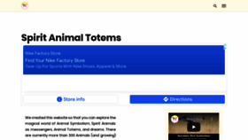 What Spirit-animals.com website looked like in 2022 (2 years ago)