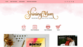 What Shiningmom.com website looked like in 2022 (2 years ago)